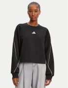 adidas Суитшърт Stadium 3-Stripes JL6996 Черен Loose Fit
