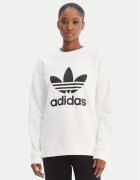 adidas Суитшърт Trefoil GN2961 Бял Regular Fit