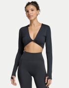 adidas Тениска от техническо трико Primelift Workout Twist Reversible Long Sleeve KF4131 Slim Fit