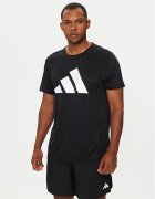 adidas Тениска от техническо трико Run It IL7235 Черен Regular Fit