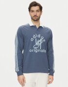 adidas Тениска с яка и копчета Rugby JD1090 Син Regular Fit