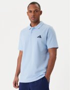 adidas Тениска с яка и копчета Small Logo Pique KS5530 Светлосиньо Regular Fit