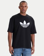 adidas Тишърт adicolor Trefoil KD4091 Черен Loose Fit