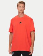 adidas Тишърт Brand Love IW3540 Оранжев Loose Fit