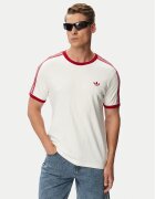 adidas Тишърт Drop Needle 3 Stripes Tee KS7449 Бял Regular Fit