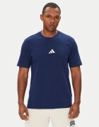 adidas Тишърт Essentials Small Logo JF1093 Тъмносин Regular Fit