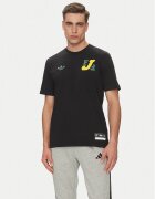 adidas Тишърт Jamaica VRCT JE5331 Черен Regular Fit