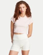 adidas Тишърт Lounge IY6741 Розов Slim Fit