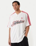 adidas Тишърт Summer League Varsity Baseball KD6563 Бял Oversize
