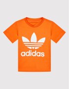 adidas Тишърт Trefoil HK7514 Оранжев Regular Fit