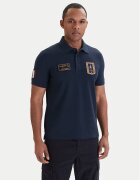 Aeronautica Militare Тениска с яка и копчета 261PO1927UP00191 Regular Fit