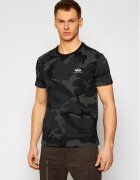 Alpha Industries Тишърт Basic T Small Logo Camo 188505C Сив Regular Fit