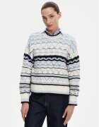 Barbour Пуловер Eloise LKN1615MI11 Светлосиньо Relaxed Fit