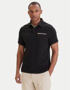 Barbour Тениска с яка и копчета Premium Corpatch MML1496BK31 Черен Tailored Fit