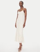 Bardot Коктейлна рокля 57998DB6 Екрю Slim Fit