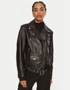 BOSS Кожено яке Safiyana 50518257 Oversize