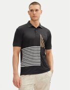 BOSS Тениска с яка и копчета Paddy Striped C1 50539506 Regular Fit