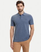 BOSS Тениска с яка и копчета Pallas 50553564 Светлосиньо Regular Fit