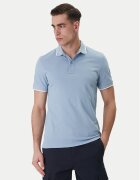 BOSS Тениска с яка и копчета Passertip 50507699 Slim Fit