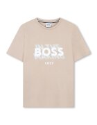 BOSS Тишърт J52046 D Бежов Regular Fit