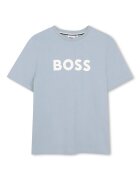 BOSS Тишърт J52711 Светлосиньо Regular Fit
