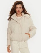 Brave Soul Пухено яке LJK-BUNNYCREAM Екрю Oversize