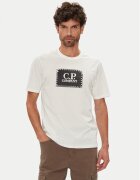 C.P. Company Тишърт RCCMTS723A005100W Екрю Regular Fit