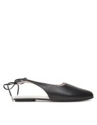 CALVIN KLEIN Балеринки Ballerina Sling Back Lth HW0HW02655 Черен