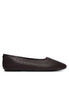 CALVIN KLEIN Балеринки Oblique Ballerina Cut Lth HW0HW03033 Бордо