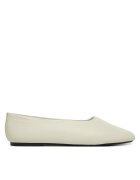 CALVIN KLEIN Балеринки Round Ballerina Lth HW0HW02943 Бял