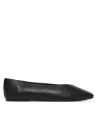 CALVIN KLEIN Балеринки Square Ballerina Aop Lth HW0HW02936 Черен