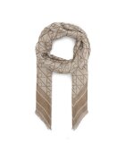 CALVIN KLEIN Бандана Emblem Aop Jacquard Square Scarf LV04F8080G Бежов