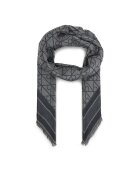CALVIN KLEIN Бандана Emblem Aop Jacquard Square Scarf LV04F8080G Черен