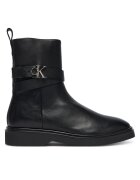 CALVIN KLEIN Боти Ankle Boot W/ Metal Logo HW0HW02663 Черен
