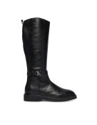 CALVIN KLEIN Ботуши Knee Boot W/ Metal Logo HW0HW02665 Черен