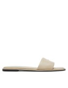 CALVIN KLEIN Чехли Flat Sandal Square Hf Lth HW0HW02652 Бежов