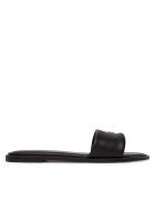 CALVIN KLEIN Чехли Round Flat Sndl Lth Bar Hw 2 HW0HW02925 Черен