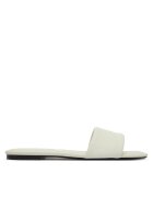 CALVIN KLEIN Чехли Square Flat Sndl Canvas Hw HW0HW03129 Бял