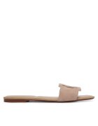 CALVIN KLEIN Чехли Square Flat Sndl Embl Suede HW0HW03055 Бежов