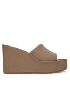 CALVIN KLEIN Чехли Wedge 70 Sndl Canv Mg HW0HW03134 Бежов