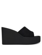 CALVIN KLEIN Чехли Wedge 70 Sndl Canv Mg HW0HW03134 Черен