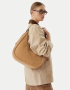 CALVIN KLEIN Дамска чанта Bold Ck Crescent LV04F3427G Бежов