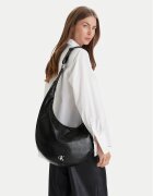 CALVIN KLEIN Дамска чанта Buckle Convertible Hobo Bag LV04F3446G Черен