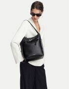 CALVIN KLEIN Дамска чанта Buckle Medium Bucket LV04F3551G Черен