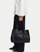 CALVIN KLEIN Дамска чанта Buckle Medium Work Tote LV04F3549G Черен