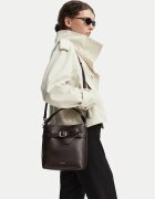 CALVIN KLEIN Дамска чанта Buckle Mini Bucket Crossbody LV04F3550G Кафяв