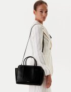 CALVIN KLEIN Дамска чанта Carryall Mini Leather Tote Bag LV04F3034G Черен