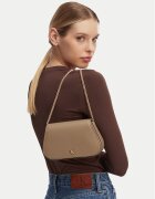CALVIN KLEIN Дамска чанта Ck Curved Wallet On Chain LV04F1153G Бежов