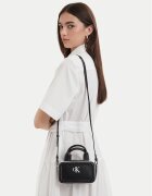 CALVIN KLEIN Дамска чанта Contrast Ck Mini Bauletto Bag LV04F1257G Черен