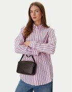 CALVIN KLEIN Дамска чанта Emblem Aop Elongated Camera Bag LV04F3268G Черен